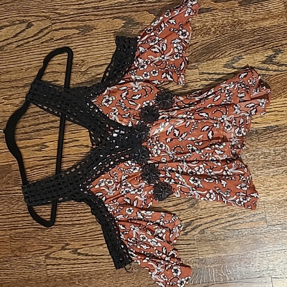 Floral Gathered Top